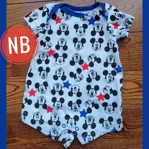 🚨3/$10 Disney Baby Mickey Newborn Romper